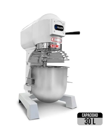 Batidora industrial planetaria capacidad 30 L Glazer BH30-B