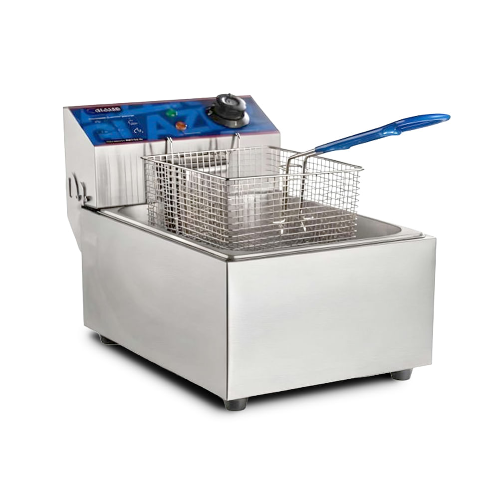 Freidora eléctrica de 1 tolva capacidad 6 litros Glazer GC-FE6L-ELC