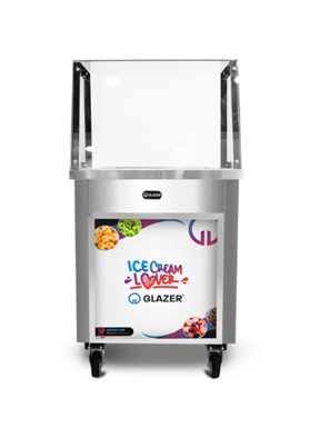 Máquina de helado frito 1 plancha 4 topineras Glazer GF-1B+4TL